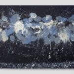 OMAR HASSAN Breaking through black #10 Mare d'inverno 2020 mixed media cm 160x200