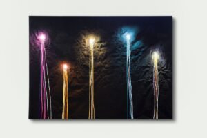 OMAR HASSAN Lights 2022 mixed media cm 180x250