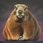SaverioPolloni,Marmotta,AcrilicoOliosutela,cm35x35